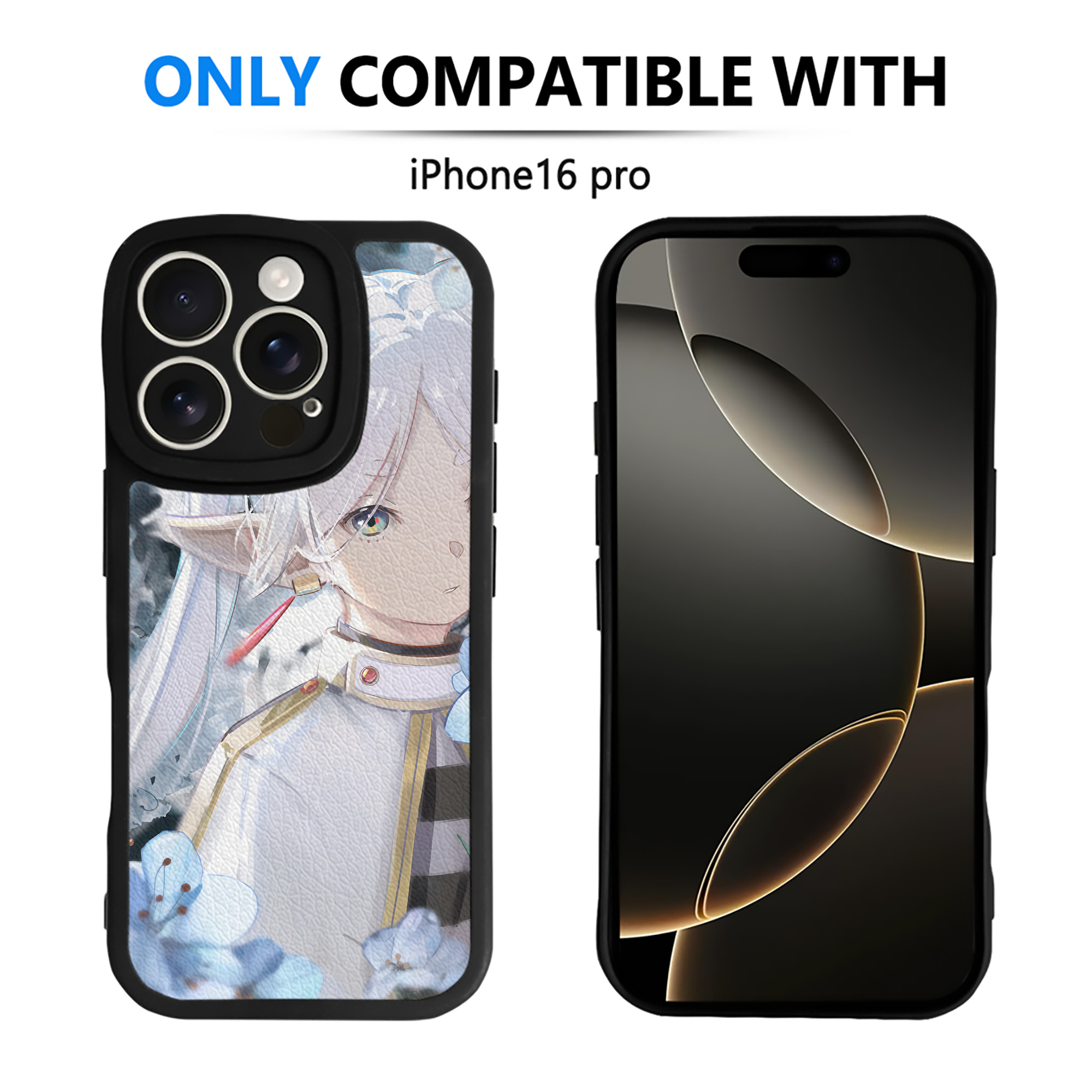 （画像用） 葬送のフリーレン Frieren 【iPhone 16シリーズ対応】シリコンスマホケース（レザー調） 材質：シリコン
